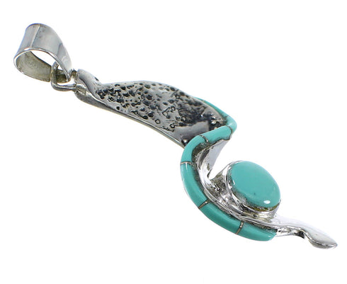 Turquoise Silver Southwest Pendant AX47799